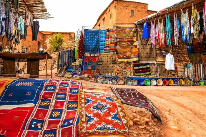 Moroccan rugs Marrakech visit Morocco