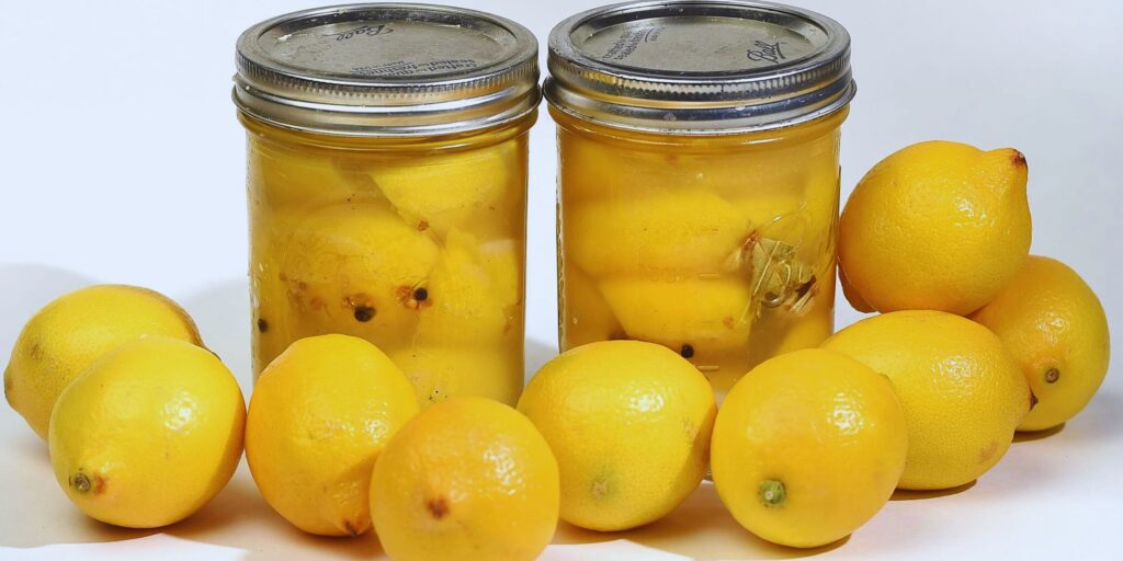 lemon in jar