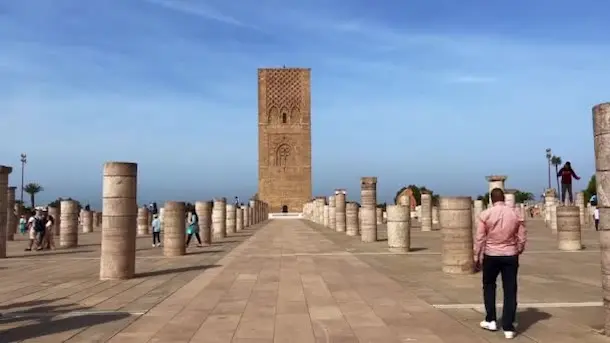 Visiting hassan tower